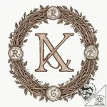 128. tattoo sketch: “rod” rune as a central e… – tattoo sketch (№1752902403_0, 19.07.2025 05:20) — tattoovalue.net
