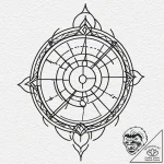 Tattoo design a geometric pattern of the zodi… – tattoo sketch (№1752905046_0, 19.07.2025 06:04) — tattoovalue.net
