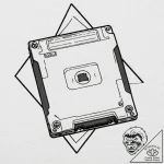 Tattoo sketch a floppy disk transforming into… – tattoo sketch (№1752905129_0, 19.07.2025 06:05) — tattoovalue.net
