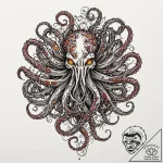 A trash polka tattoo of the thing, a horrifyi… – tattoo sketch (№1752905459_0, 19.07.2025 06:10) — tattoovalue.net