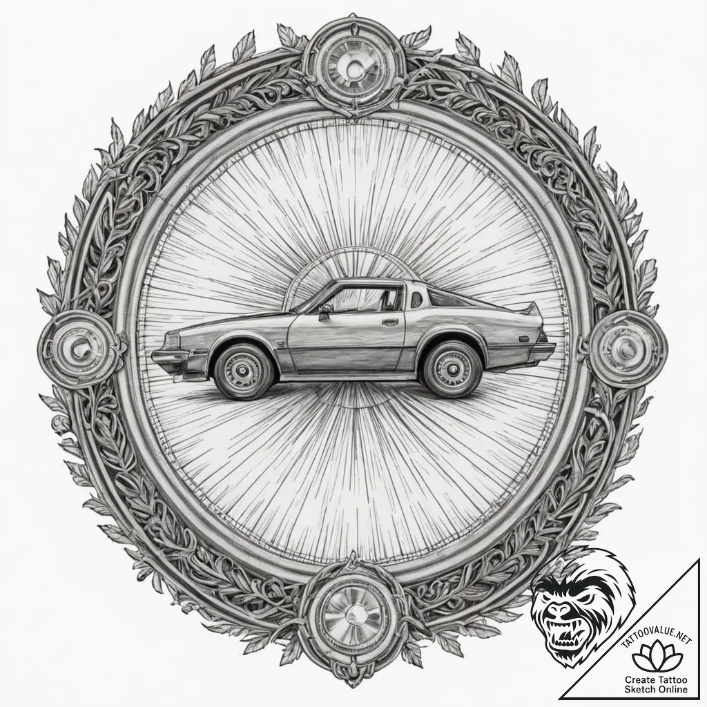 A graphic tattoo of the "88 mph" speed displa... - tattoo sketch (№1752906036_0, 19.07.2025 06:20) — tattoovalue.net