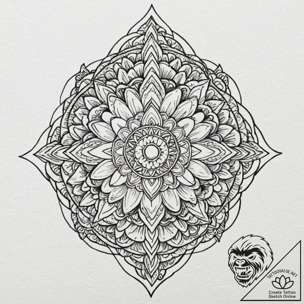 Tattoo design an abstract representation of s... - tattoo sketch (№1752906287_0, 19.07.2025 06:24) — tattoovalue.net