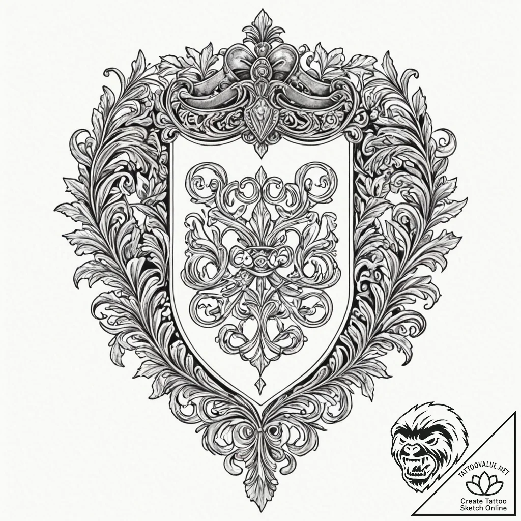 A neo-traditional tattoo of the corleone fami... - tattoo sketch (№1752906370_0, 19.07.2025 06:26) — tattoovalue.net