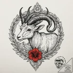 Tattoo design a capricorn goat-fish whose tai… – tattoo sketch (№1752906953_0, 19.07.2025 06:35) — tattoovalue.net
