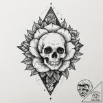Tattoo sketch a small pixelated star dotwork…. – tattoo sketch (№1752908024_0, 19.07.2025 06:53) — tattoovalue.net