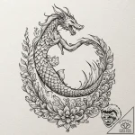 Tattoo design a delicate scale pattern (e.g.,… – tattoo sketch (№1752908189_0, 19.07.2025 06:56) — tattoovalue.net