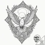 Tattoo sketch an abstract representation of “… – tattoo sketch (№1752910014_0, 19.07.2025 07:26) — tattoovalue.net