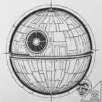 A linework design of the death star plans, li… – tattoo sketch (№1752910765_0, 19.07.2025 07:39) — tattoovalue.net
