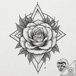 Five-pointed star, tattoo line art, on a clea… – tattoo sketch (№1752911673_0, 19.07.2025 07:54) — tattoovalue.net