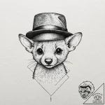 Tattoo sketch a tiny, cute animal wearing a s… – tattoo sketch (№1752912582_0, 19.07.2025 08:09) — tattoovalue.net