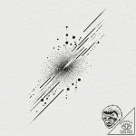 Tattoo sketch a comet streaking across the sk… – tattoo sketch (№1752912746_0, 19.07.2025 08:12) — tattoovalue.net