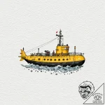 A watercolor tattoo of the yellow submarine f… – tattoo sketch (№1752913241_0, 19.07.2025 08:20) — tattoovalue.net