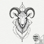 Tattoo design a capricorn goat-fish, where ea… – tattoo sketch (№1752915069_0, 19.07.2025 08:51) — tattoovalue.net