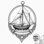 Tattoo sketch a very fine line drawing of a s… – tattoo sketch (№1752916311_0, 19.07.2025 09:11) — tattoovalue.net
