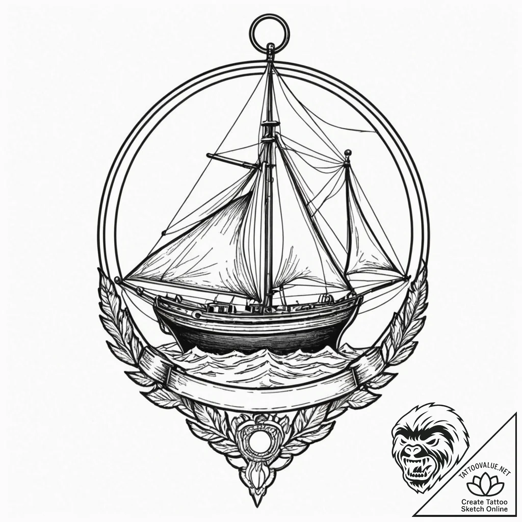 Tattoo sketch a very fine line drawing of a s... - tattoo sketch (№1752916311_0, 19.07.2025 09:11) — tattoovalue.net