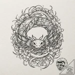 Tattoo design a cancer crab deconstructing in… – tattoo sketch (№1752916393_0, 19.07.2025 09:13) — tattoovalue.net