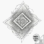 Tattoo sketch a hacker’s code flowing down a… – tattoo sketch (№1752916890_0, 19.07.2025 09:21) — tattoovalue.net