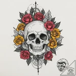 Tattoo design an abstract representation of q… – tattoo sketch (№1752917138_0, 19.07.2025 09:25) — tattoovalue.net