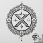 115. tattoo sketch: “istok” rune with subtle… – tattoo sketch (№1752918793_0, 19.07.2025 09:53) — tattoovalue.net