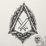 46. tattoo sketch: a single, powerful slavic… – tattoo sketch (№1752919123_0, 19.07.2025 09:58) — tattoovalue.net