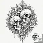 Tattoo sketch an abstract depiction of contro… – tattoo sketch (№1752919535_0, 19.07.2025 10:05) — tattoovalue.net