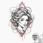 Violet, tattoo flash sheet design, black and… – tattoo sketch (№1752919864_0, 19.07.2025 10:11) — tattoovalue.net