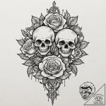 Tattoo sketch a ‘lock’ emoji on one, a ‘key’… – tattoo sketch (№1752920029_0, 19.07.2025 10:13) — tattoovalue.net