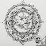 Tattoo design a pair of hands releasing a dov… – tattoo sketch (№1752920607_0, 19.07.2025 10:23) — tattoovalue.net