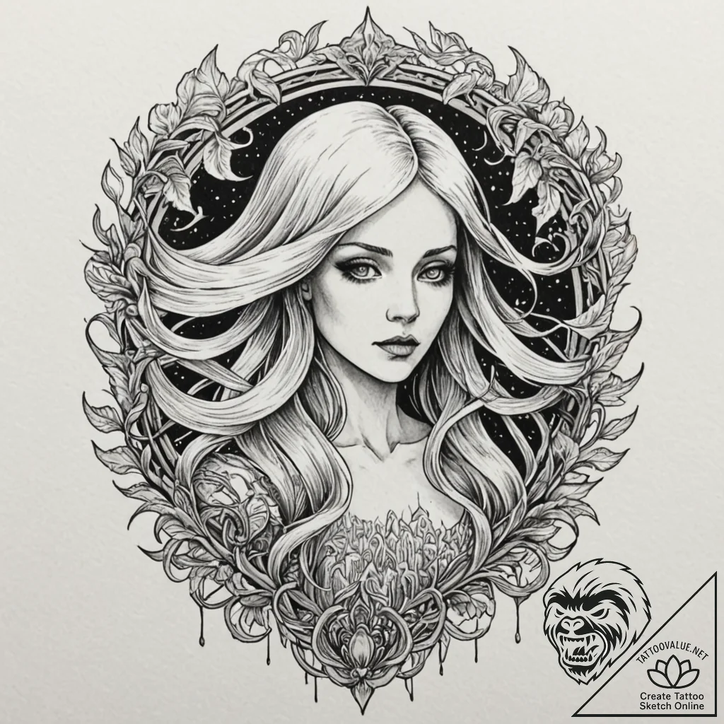 Tattoo design a ghostly specter emerging from... - tattoo sketch (№1752920689_0, 19.07.2025 10:24) — tattoovalue.net