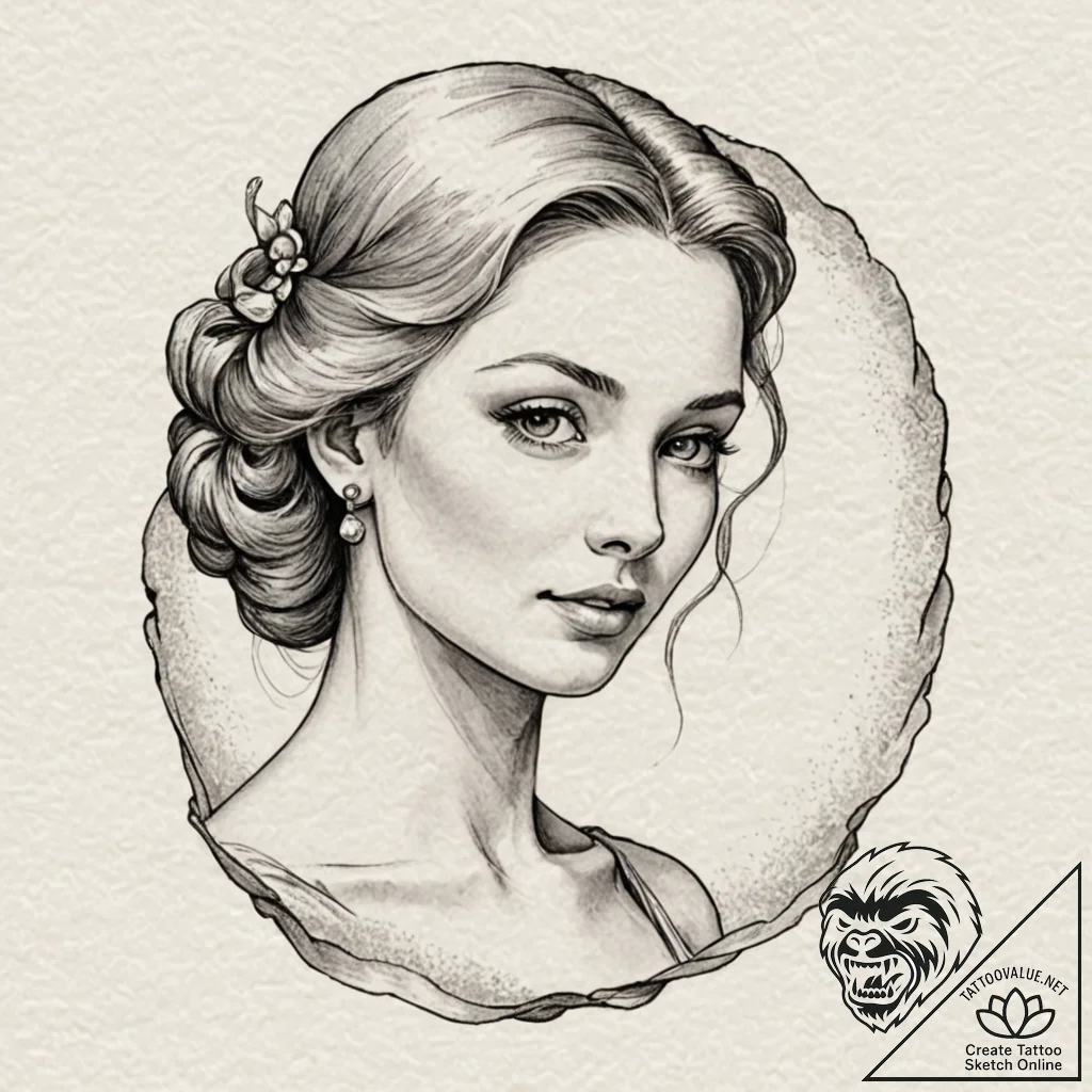 Tattoo design a shimmering effect resembling... - tattoo sketch (№1752921679_0, 19.07.2025 10:41) — tattoovalue.net