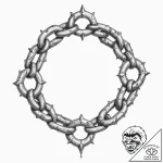 Tattoo sketch a broken chain with one strong,… – tattoo sketch (№1752922340_0, 19.07.2025 10:52) — tattoovalue.net