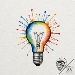 A macro photograph of the filament inside a g… – tattoo sketch (№1752923748_0, 19.07.2025 11:15) — tattoovalue.net