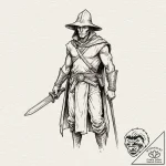 Executioner, concept art for tattoo, linework… – tattoo sketch (№1752924245_0, 19.07.2025 11:24) — tattoovalue.net