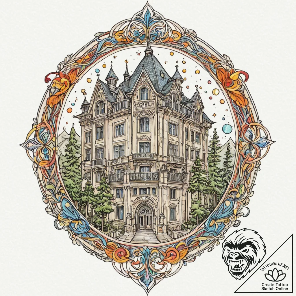 р“сђсѓрїрїр° 17: architectural & structural (... - tattoo sketch (№1752924992_0, 19.07.2025 11:36) — tattoovalue.net
