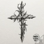 Blackthorn, tattoo line art, sketch tattoo st… – tattoo sketch (№1752926092_0, 19.07.2025 11:54) — tattoovalue.net