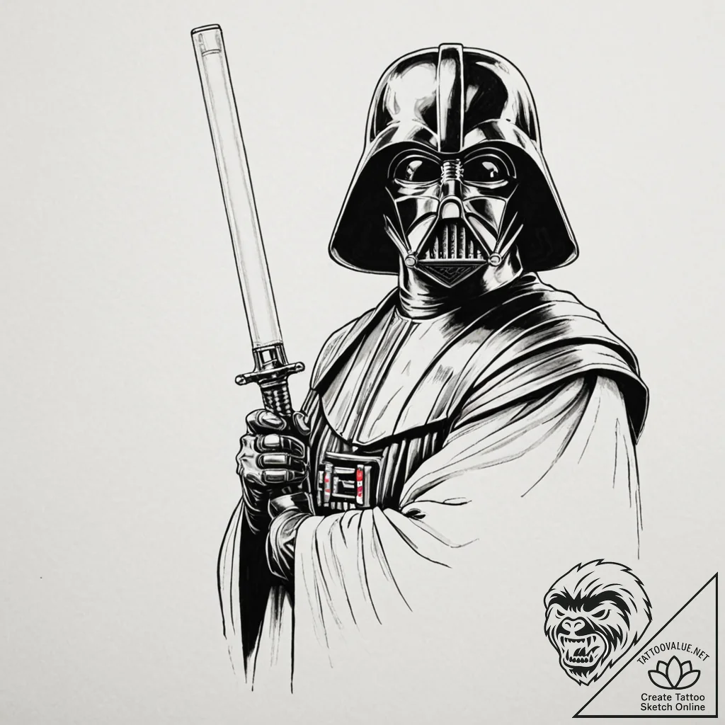 A tattoo flash sheet of lightsabers: luke's,... - tattoo sketch (№1752926167_0, 19.07.2025 11:56) — tattoovalue.net