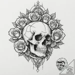 Tattoo sketch a subtle initial with a small,… – tattoo sketch (№1752928082_0, 19.07.2025 12:28) — tattoovalue.net
