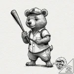 A trash polka composition of the bear jew fro… – tattoo sketch (№1752929003_0, 19.07.2025 12:43) — tattoovalue.net