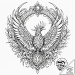 Tattoo sketch a ‘phoenix’ rising from a famil… – tattoo sketch (№1752929080_0, 19.07.2025 12:44) — tattoovalue.net