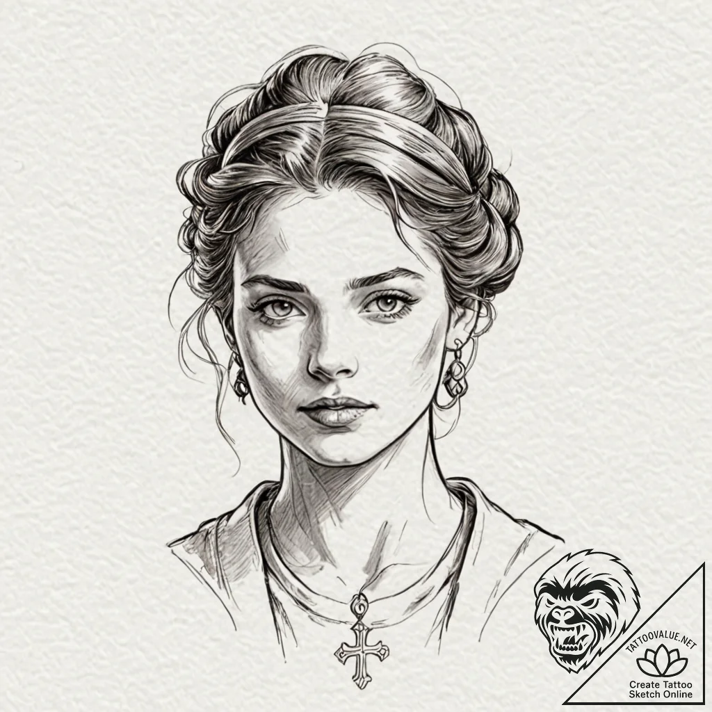 A sketch of the prophet from station eleven,,... - tattoo sketch (№1752933584_0, 19.07.2025 13:59) — tattoovalue.net