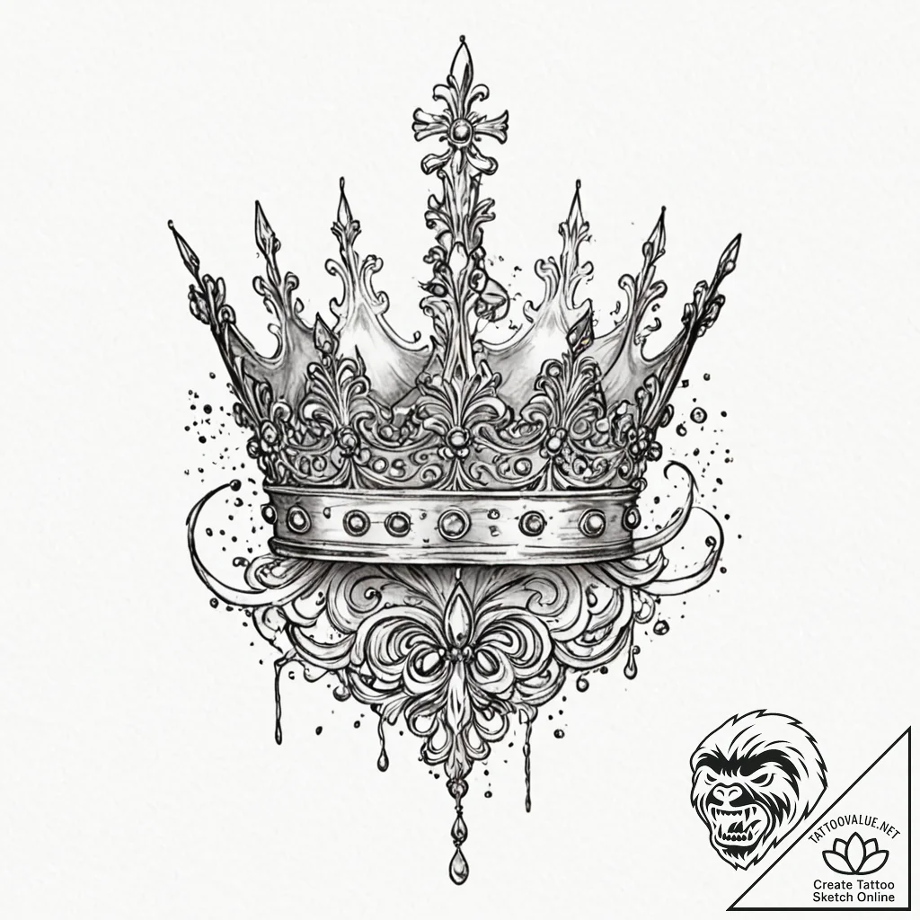 р“сђсѓрїрїр° 23: рљрѕсђрѕрѕрѕс‹рµ рё р¦р°сђсѓ... - tattoo sketch (№1752933743_0, 19.07.2025 14:02) — tattoovalue.net