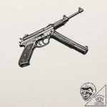A sketch of a thompson submachine gun, the we… – tattoo sketch (№1752937475_0, 19.07.2025 15:04) — tattoovalue.net