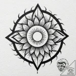 Tattoo sketch: a svarozhich depicted as a bra… – tattoo sketch (№1752939136_0, 19.07.2025 15:32) — tattoovalue.net