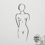 Tattoo sketch a simple, elegant human figure… – tattoo sketch (№1752941035_0, 19.07.2025 16:03) — tattoovalue.net