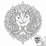 Tattoo sketch a stylized ‘spirit animal’ for… – tattoo sketch (№1752941790_0, 19.07.2025 16:16) — tattoovalue.net