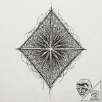 Tattoo design an abstract “glitch in the matr… – tattoo sketch (№1752942551_0, 19.07.2025 16:29) — tattoovalue.net