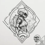 р“сђсѓрїрїр° 3: sci-fi, fps рё р¤сѓс‚сѓсђрёсѓ… – tattoo sketch (№1752942721_0, 19.07.2025 16:32) — tattoovalue.net