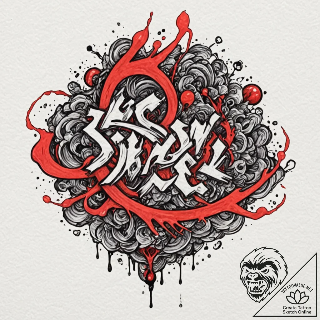 Tattoo sketch an abstract representation of f... - tattoo sketch (№1752943823_0, 19.07.2025 16:50) — tattoovalue.net