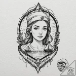 Tattoo design a pixelated character fading in… – tattoo sketch (№1752946328_0, 19.07.2025 17:32) — tattoovalue.net
