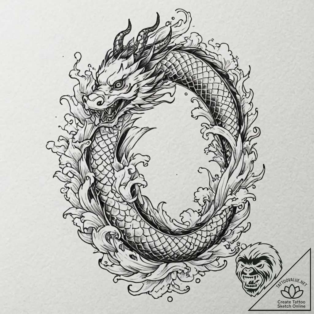 A person getting a traditional tattoo., conce... - tattoo sketch (№1752946581_0, 19.07.2025 17:36) — tattoovalue.net